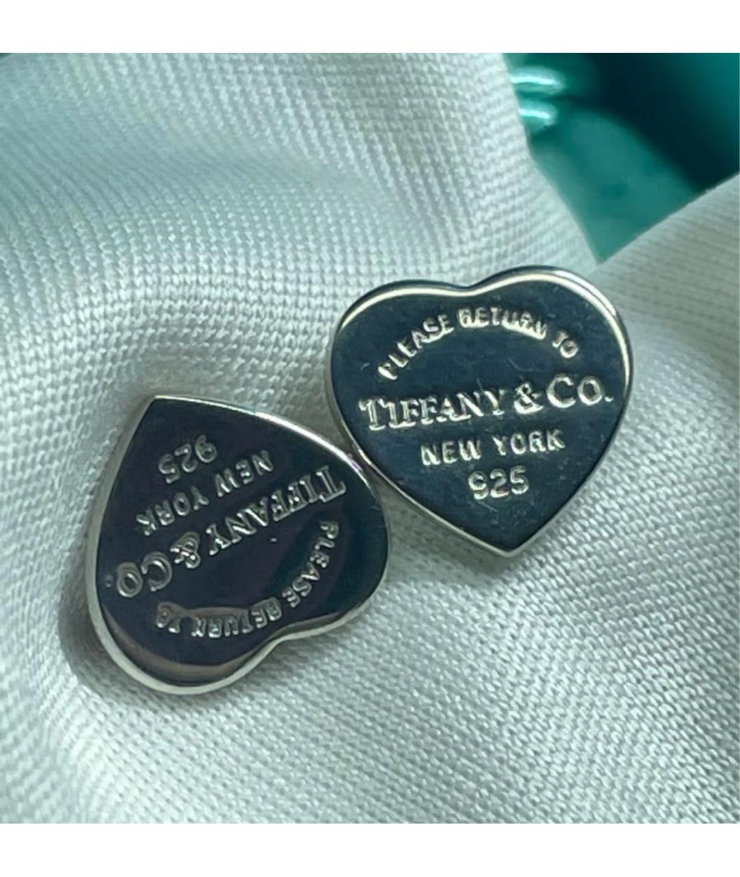 TIFFANY&CO Серебряные серебряные серьги, фото 6