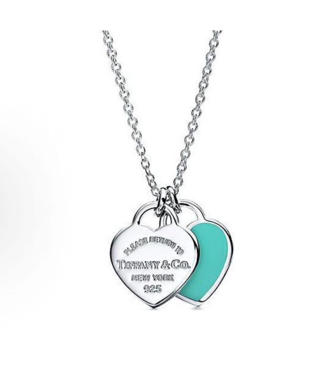 TIFFANY&CO Бирюзовый серебряный кулон, фото 7