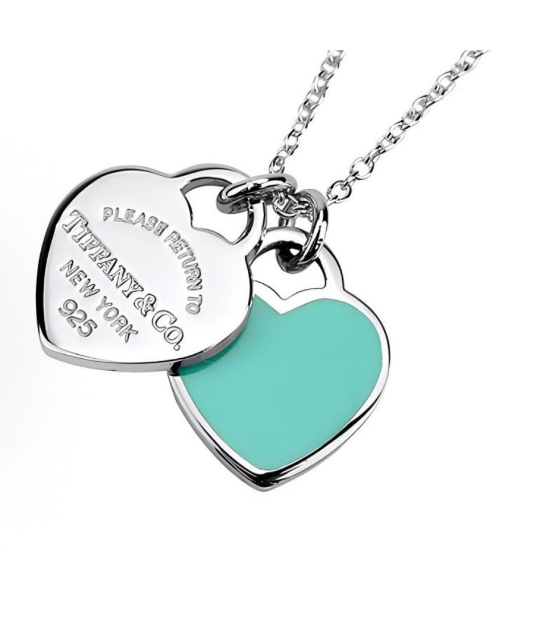 TIFFANY&CO Бирюзовый серебряный кулон, фото 2