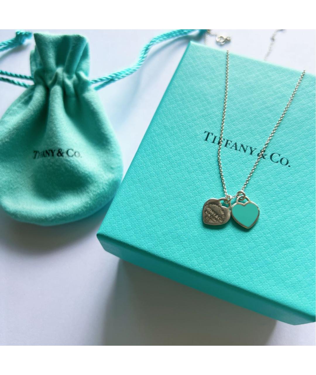 TIFFANY&CO Бирюзовый серебряный кулон, фото 4