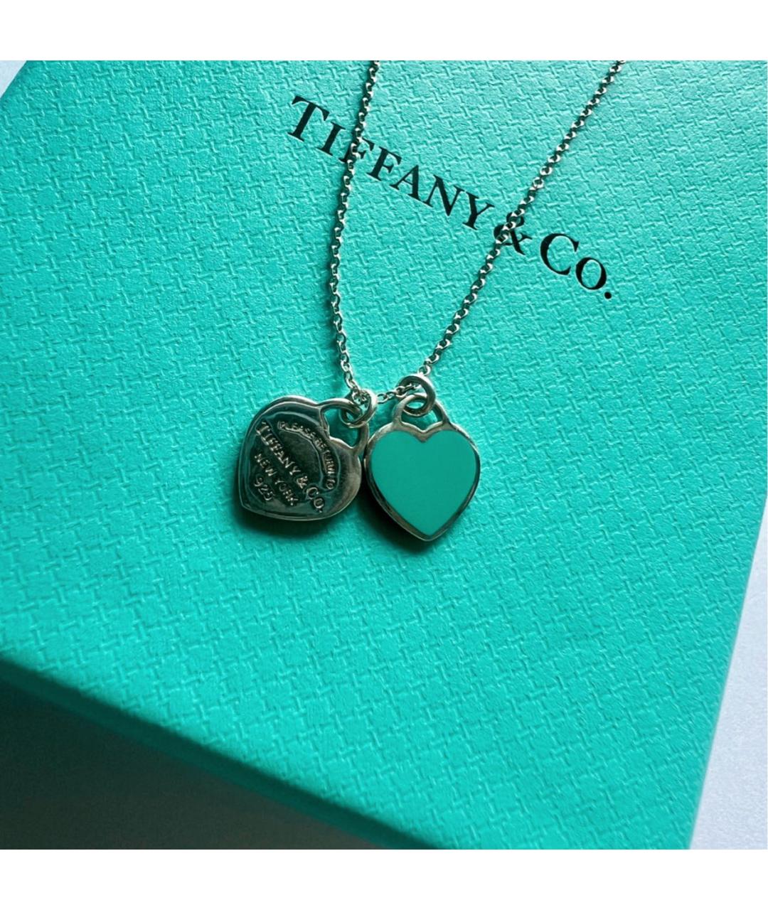 TIFFANY&CO Бирюзовый серебряный кулон, фото 5