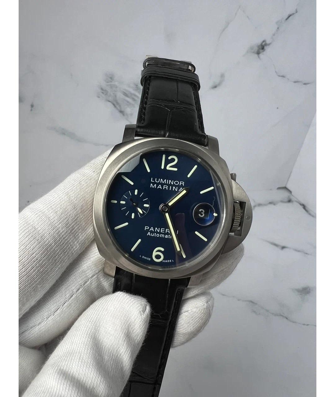 PANERAI Синие металлические часы, фото 2