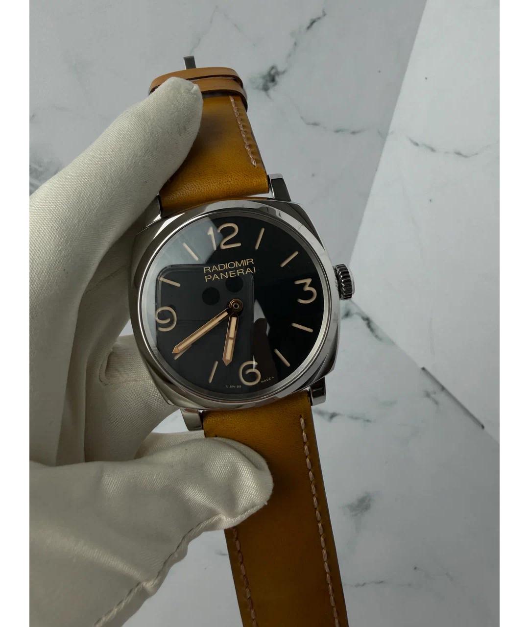 PANERAI Черные металлические часы, фото 2