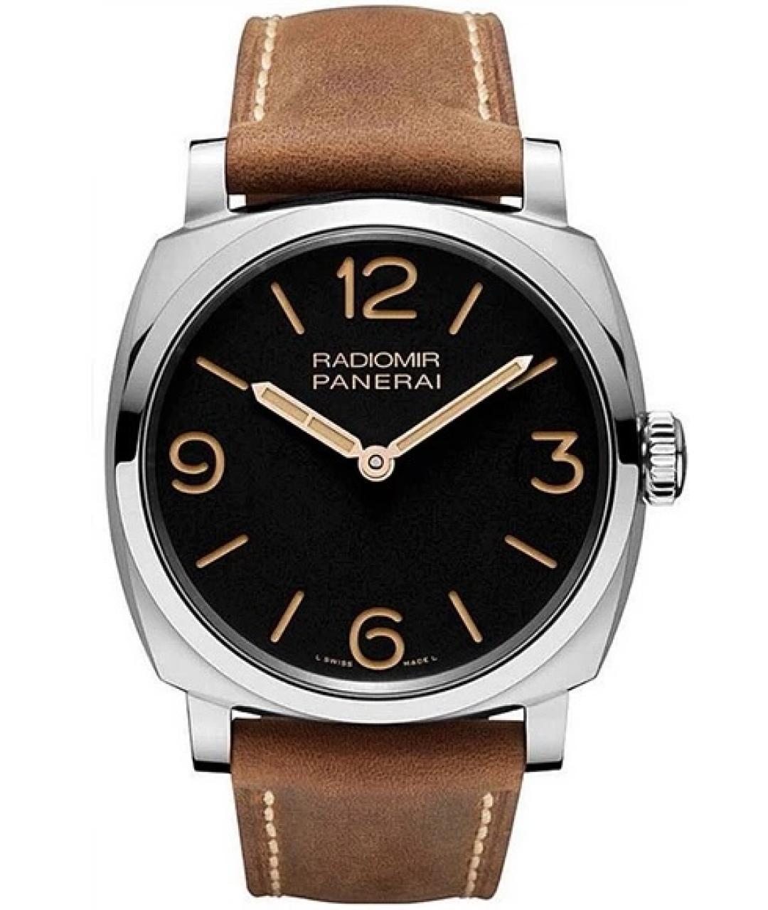 PANERAI Черные металлические часы, фото 1