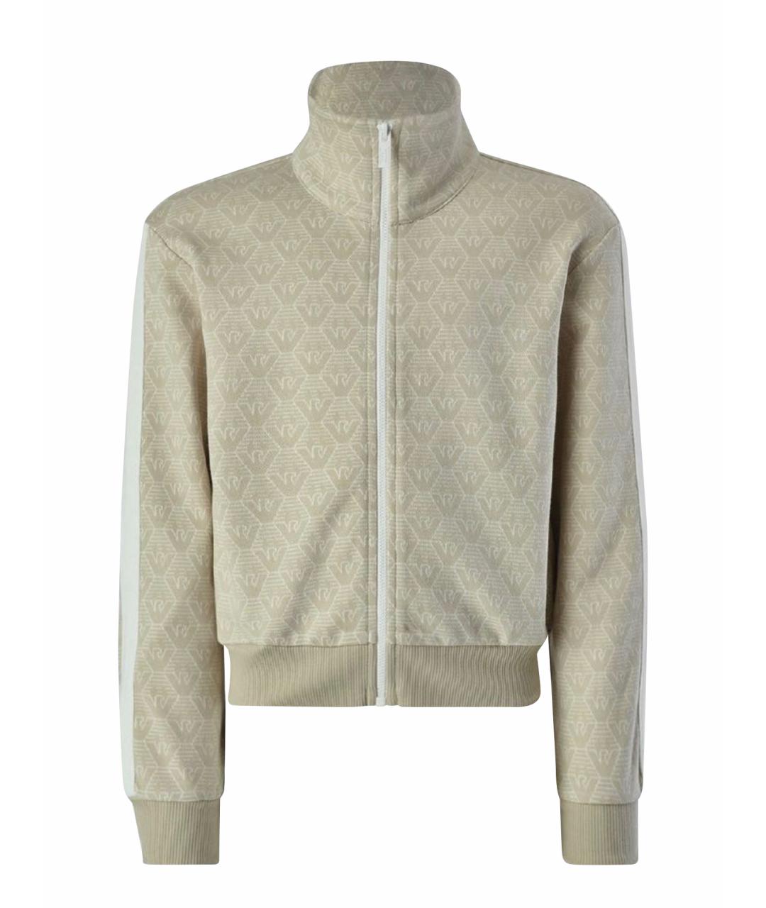 EMPORIO ARMANI Бежевый хлопковый джемпер / свитер, фото 1