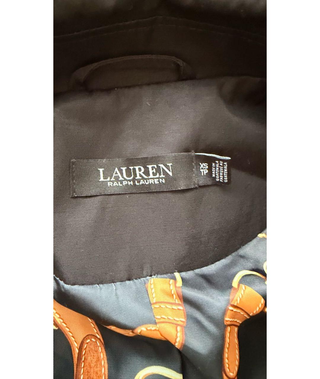 RALPH LAUREN Черный тренч/плащ, фото 4
