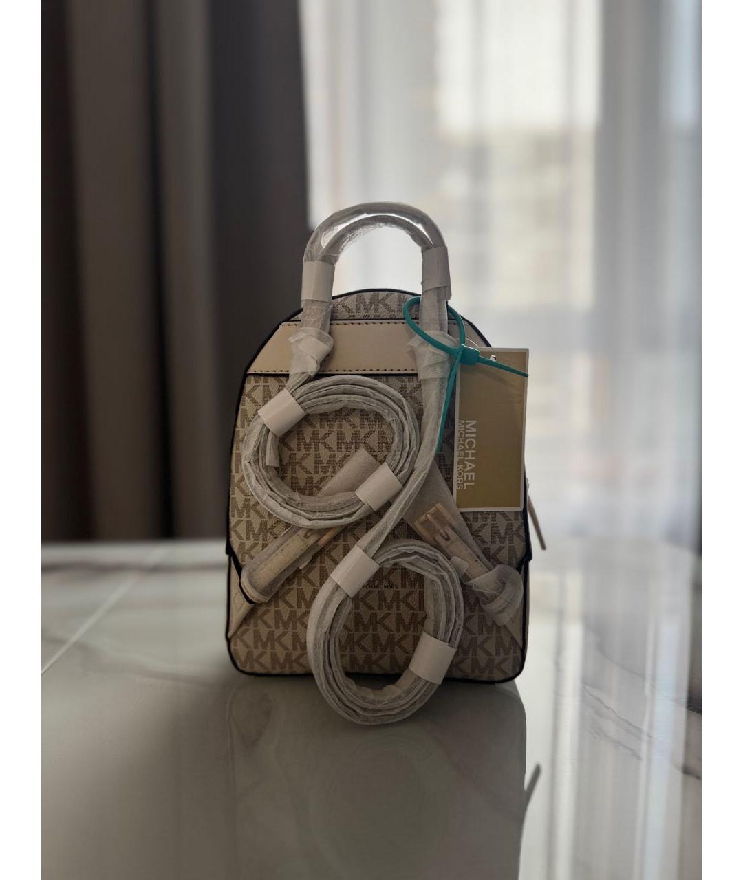 MICHAEL KORS Бежевый рюкзак, фото 3