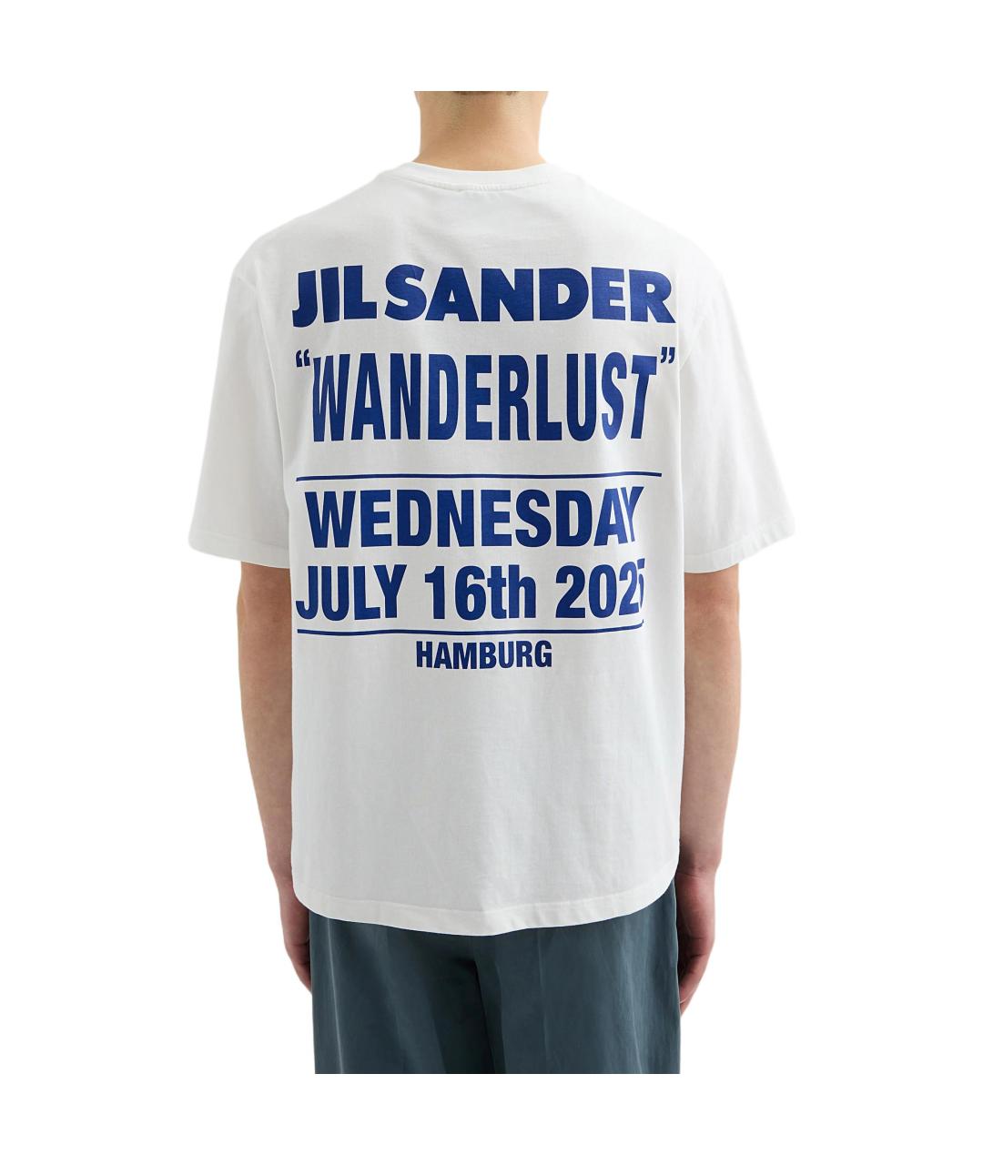 JIL SANDER Белая футболка, фото 4
