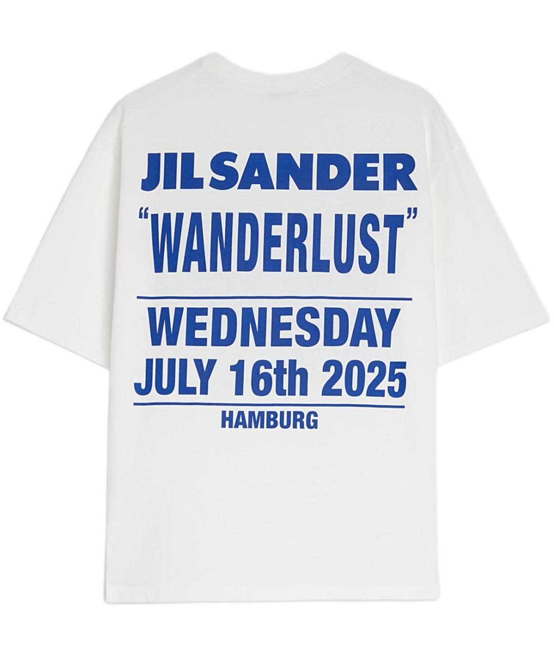 JIL SANDER Белая футболка, фото 2