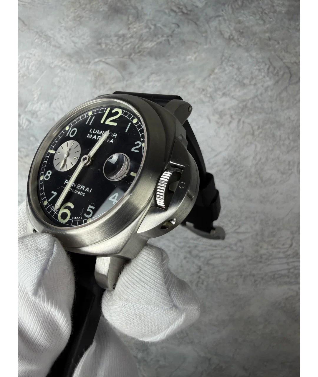 PANERAI Черные металлические часы, фото 3