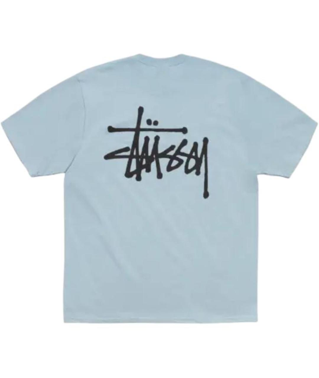STUSSY Синяя хлопковая футболка, фото 2