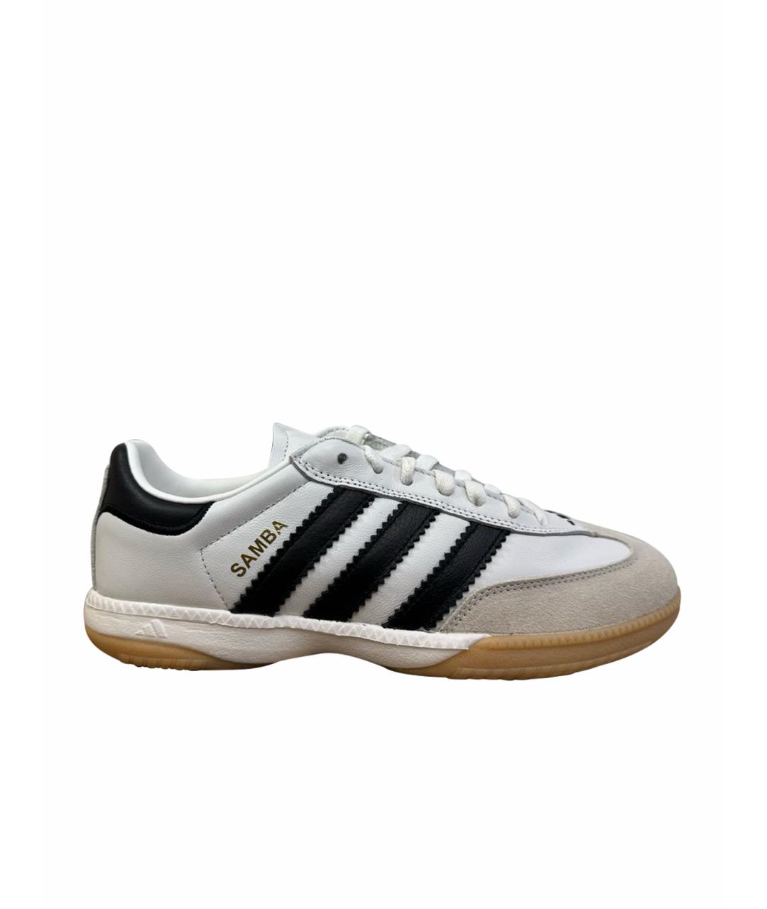 ADIDAS Белые кожаные низкие кроссовки / кеды, фото 1