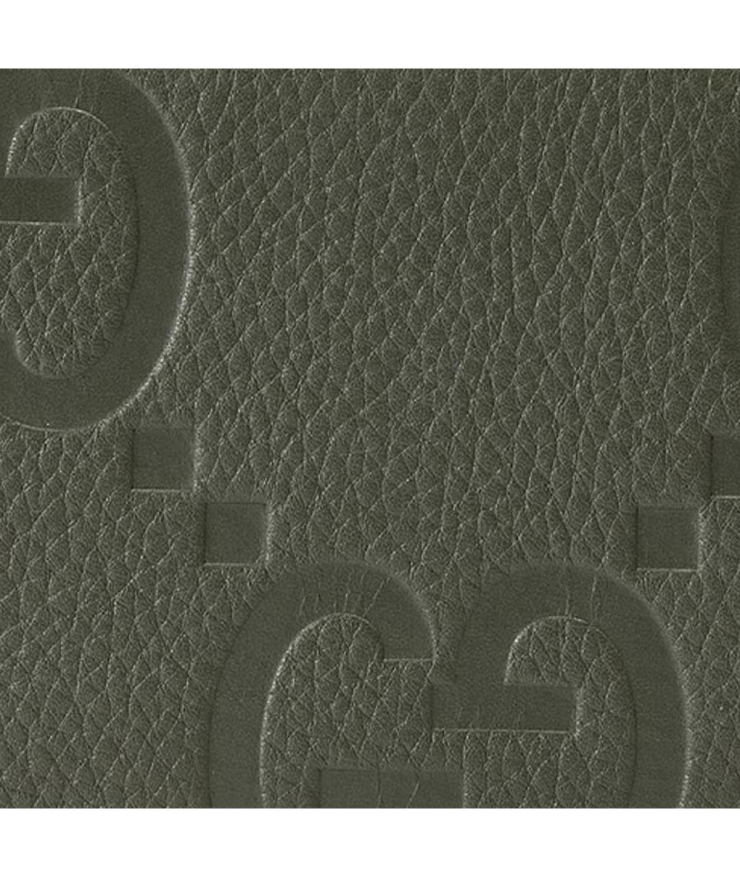 GUCCI Зеленый кожаный кошелек, фото 5