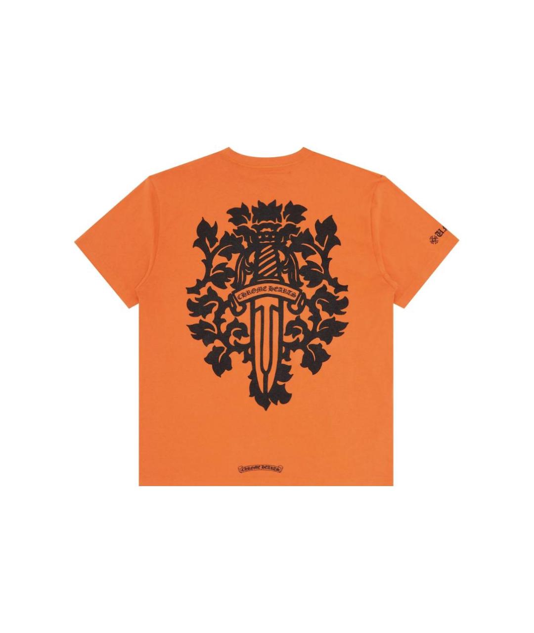 CHROME HEARTS Оранжевая футболка, фото 2