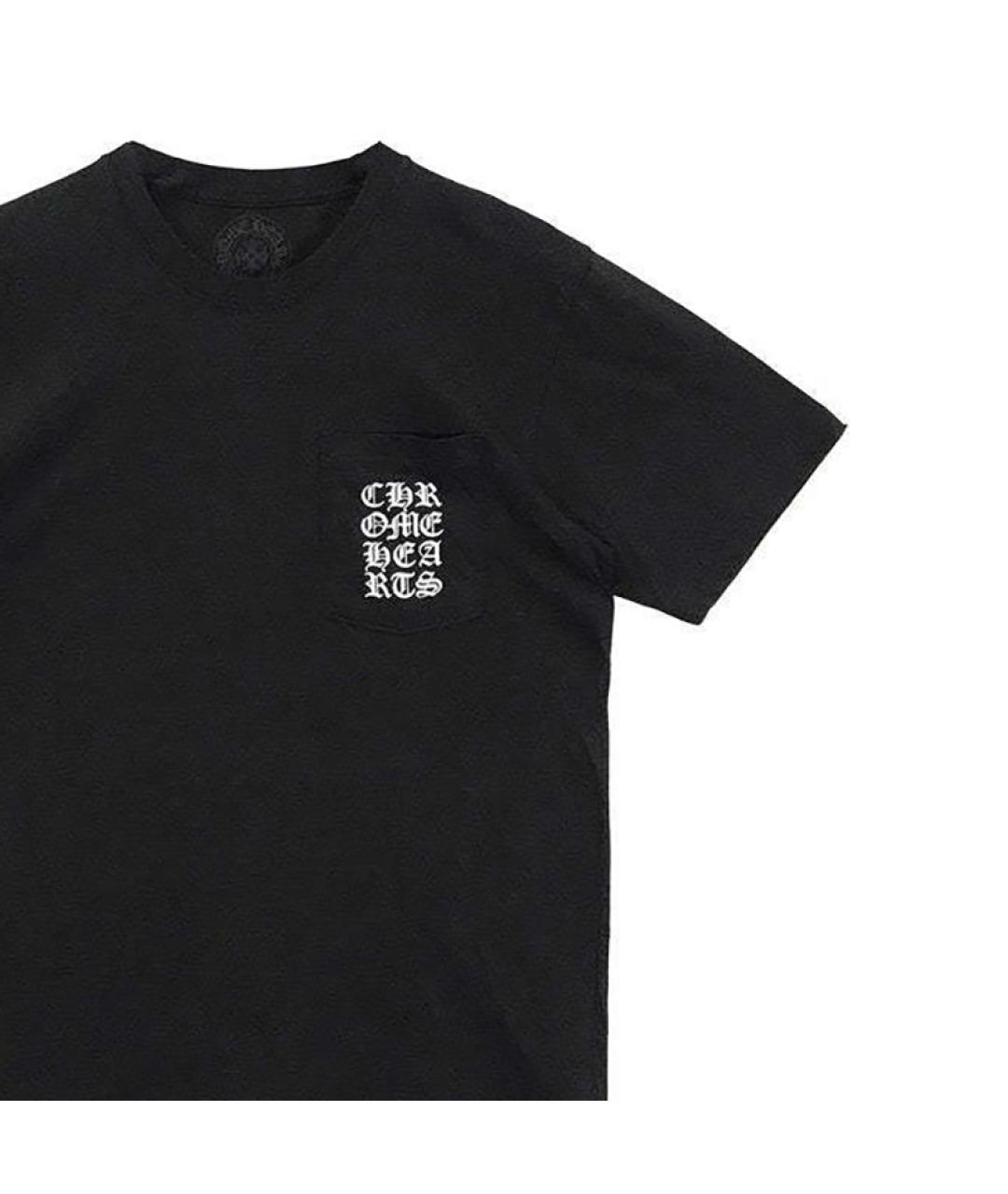 CHROME HEARTS Черная футболка, фото 4
