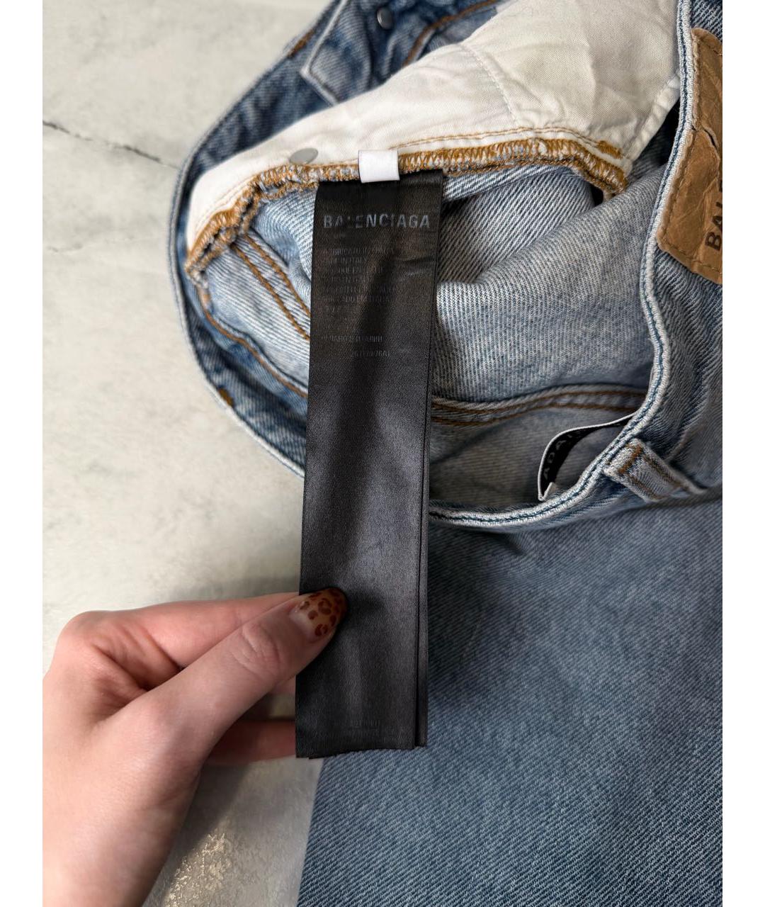 BALENCIAGA Голубые джинсы, фото 6