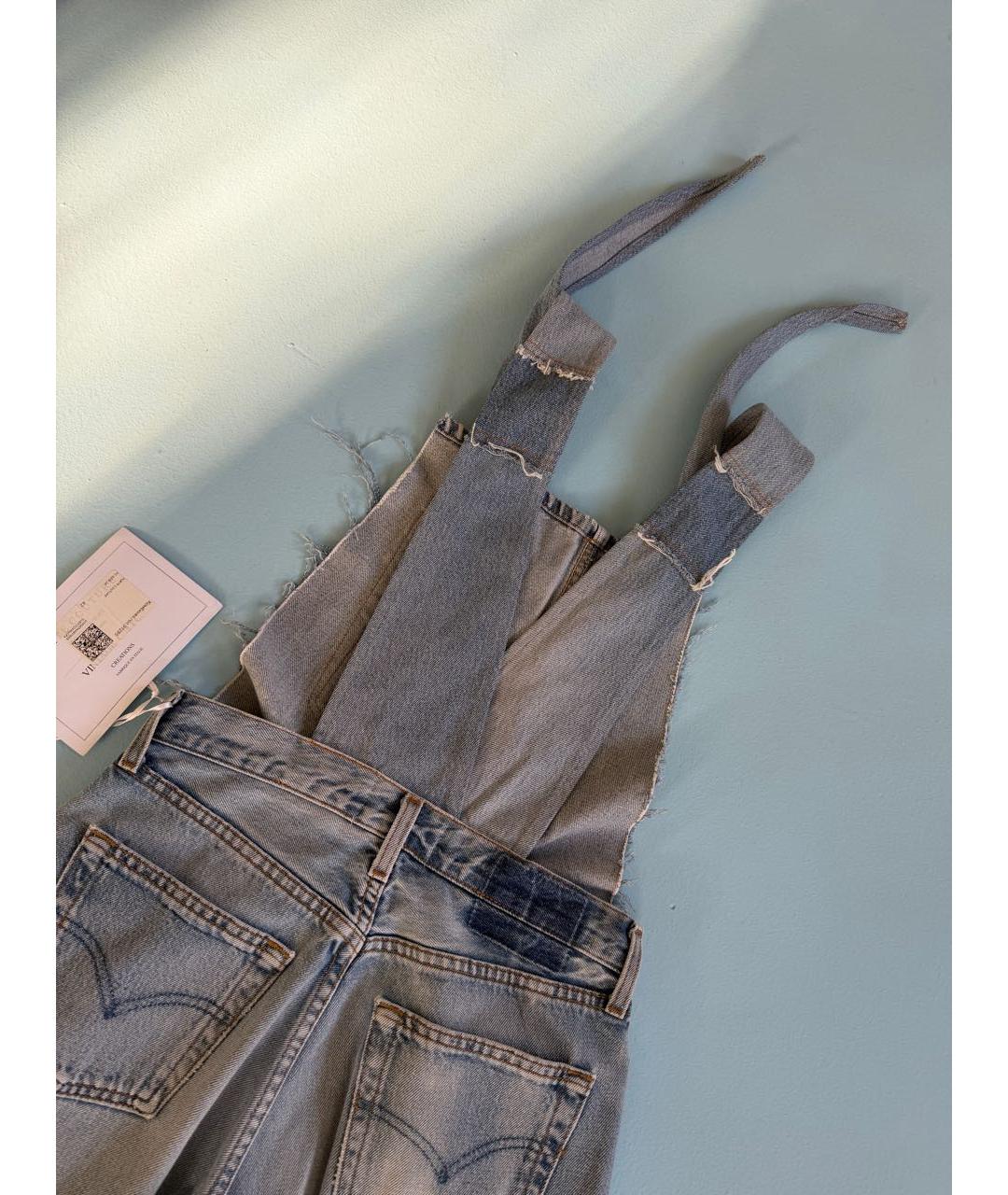 FORTE COUTURE Голубой хлопковый комбинезон, фото 2