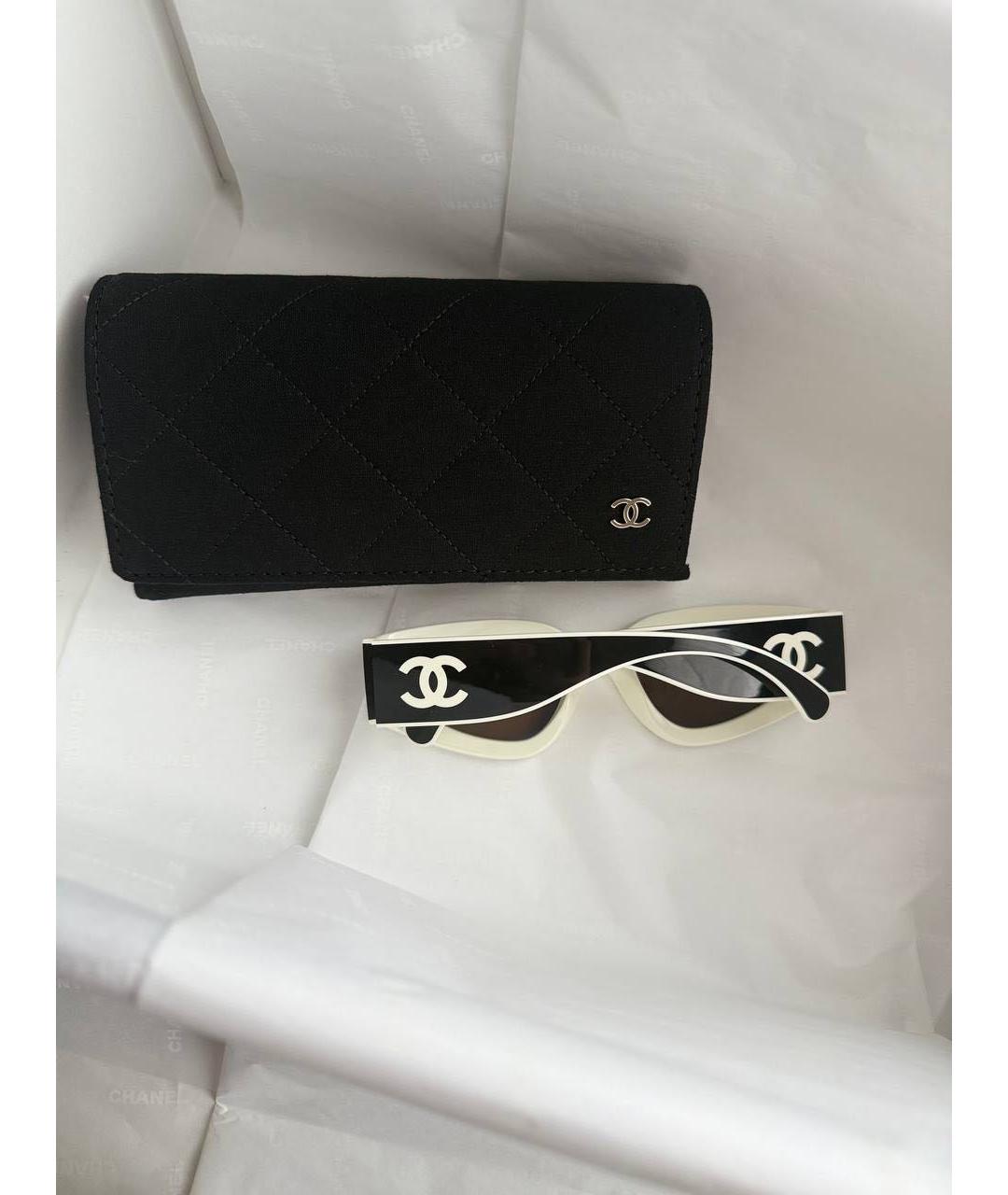 CHANEL Черные пластиковые солнцезащитные очки, фото 2