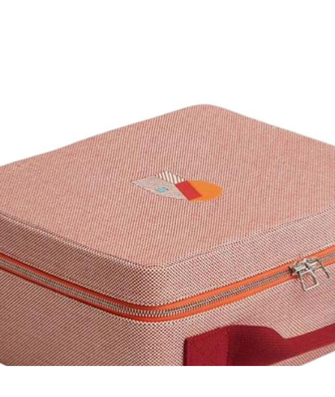 HERMES Оранжевая косметичка, фото 3