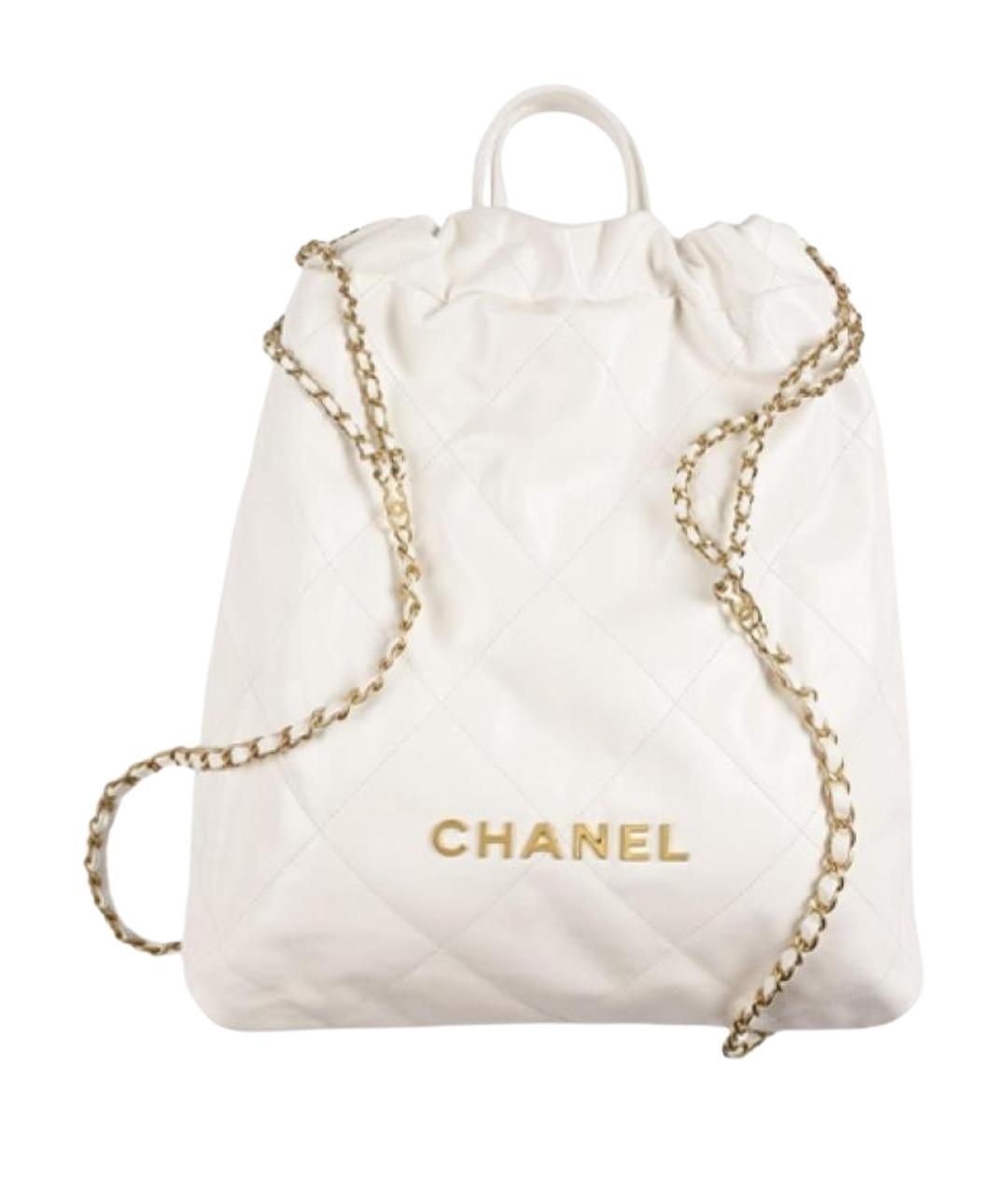 CHANEL Белый рюкзак, фото 1