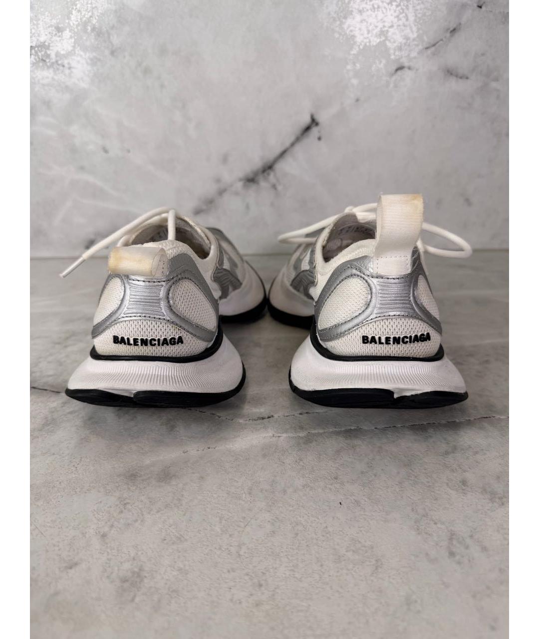 BALENCIAGA Белые текстильные кроссовки, фото 4