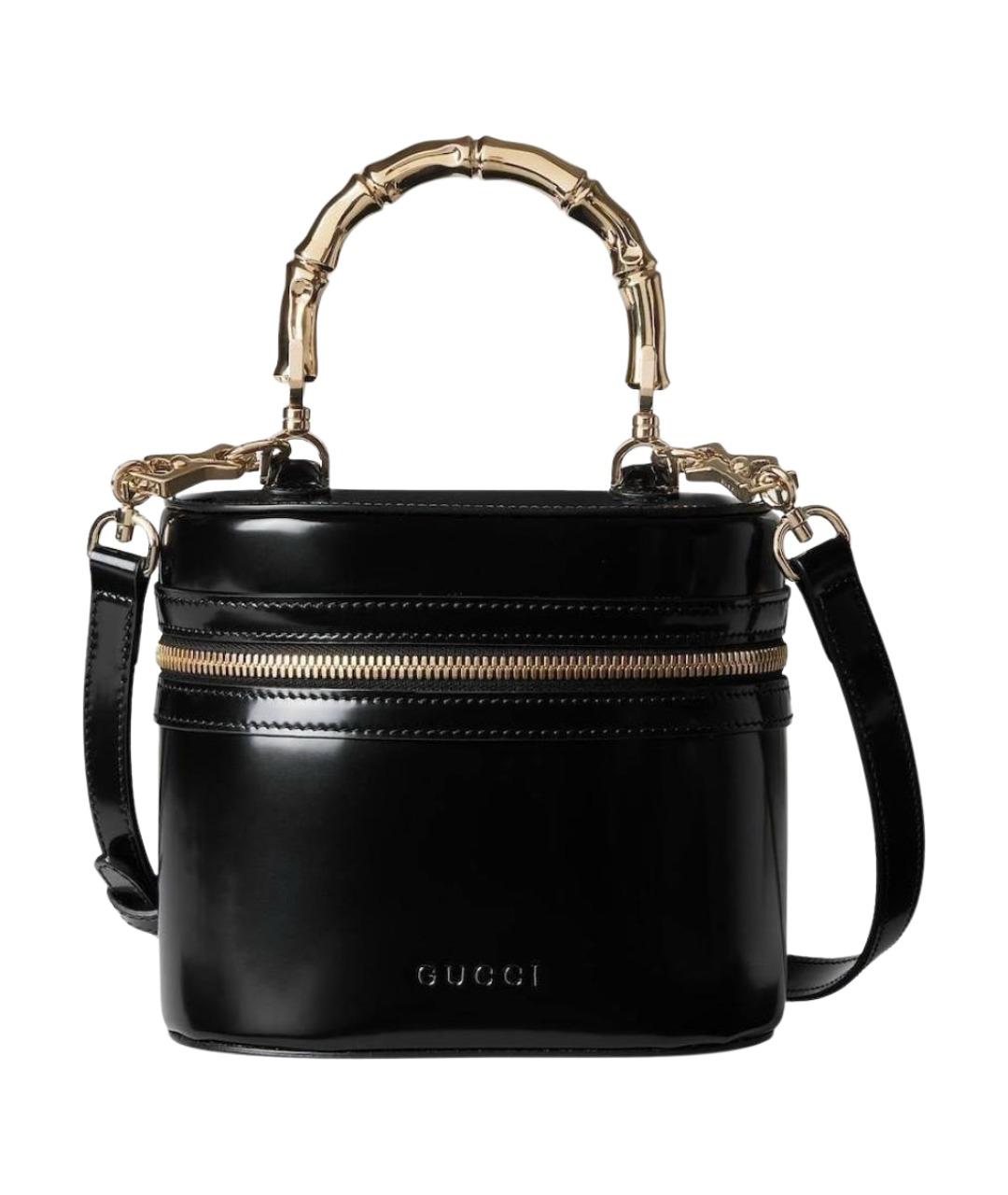 GUCCI Черная кожаная сумка через плечо, фото 1
