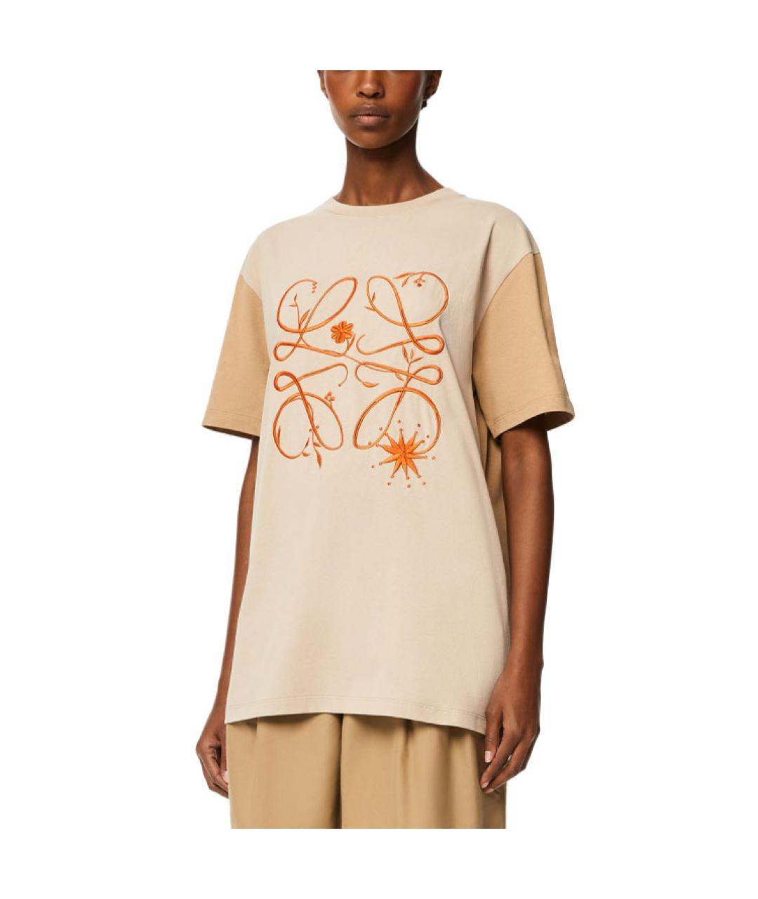 LOEWE Коричневая футболка, фото 4