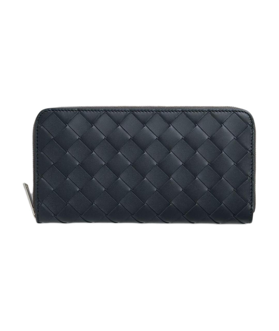 BOTTEGA VENETA Черный кожаный кошелек, фото 1