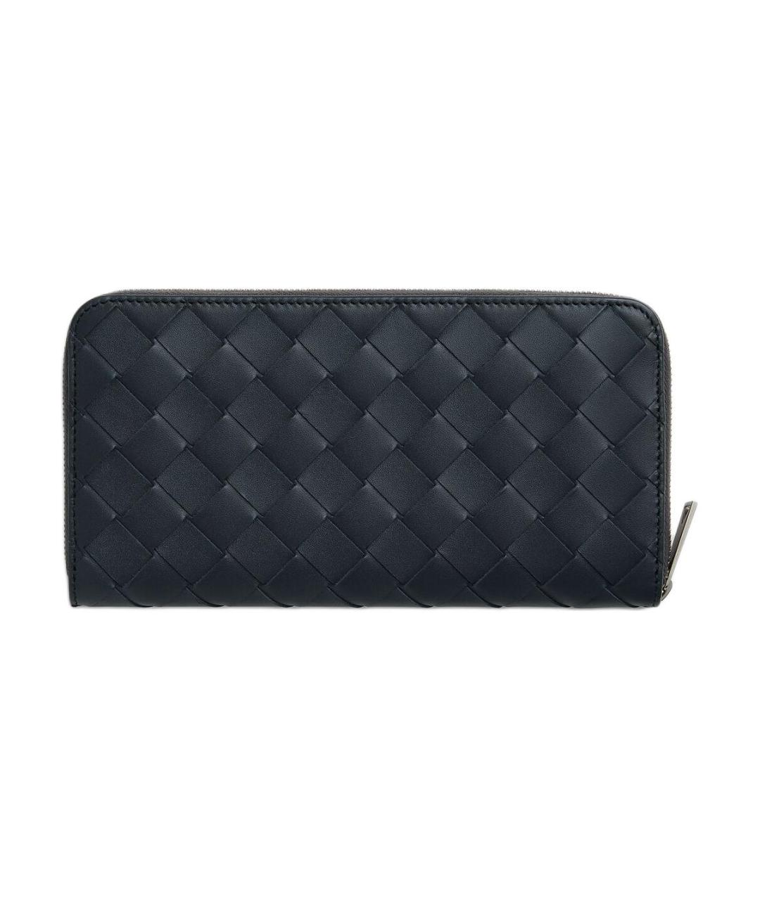 BOTTEGA VENETA Черный кожаный кошелек, фото 2