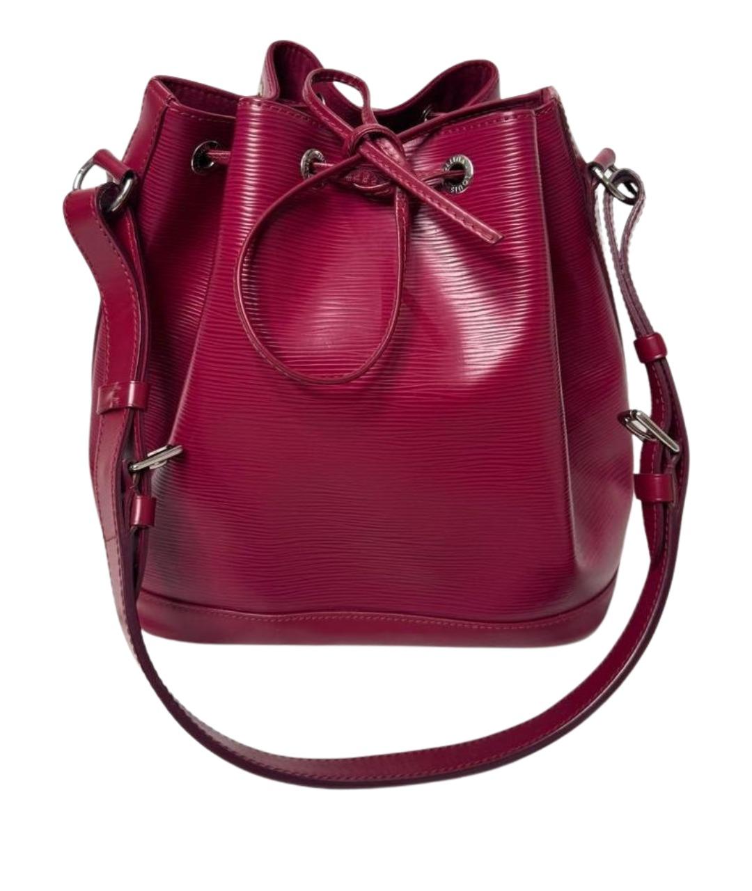 LOUIS VUITTON Бордовая кожаная сумка через плечо, фото 1