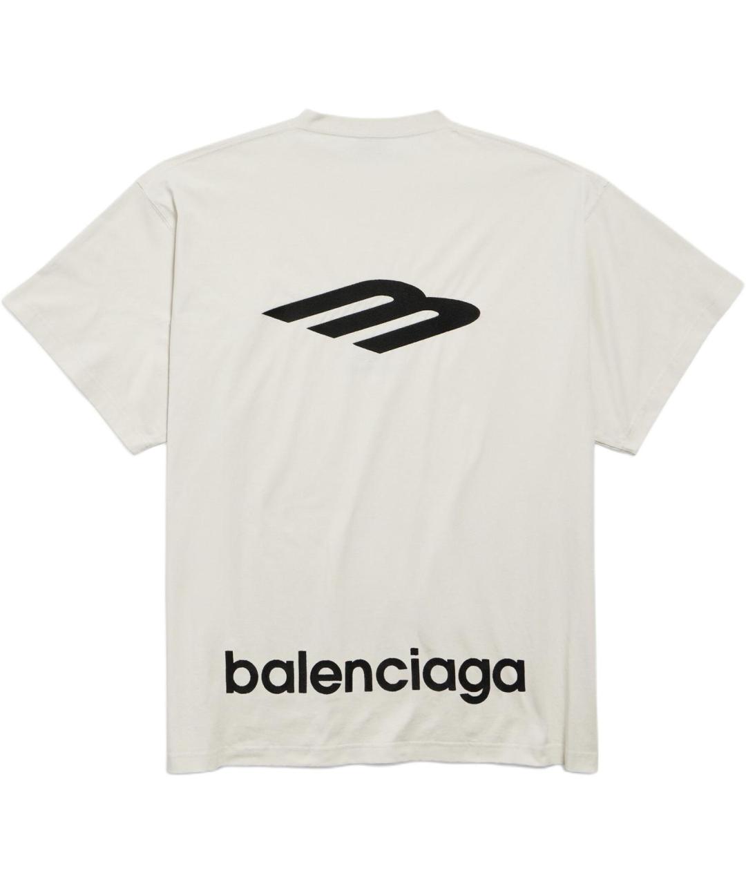 BALENCIAGA Белая футболка, фото 2