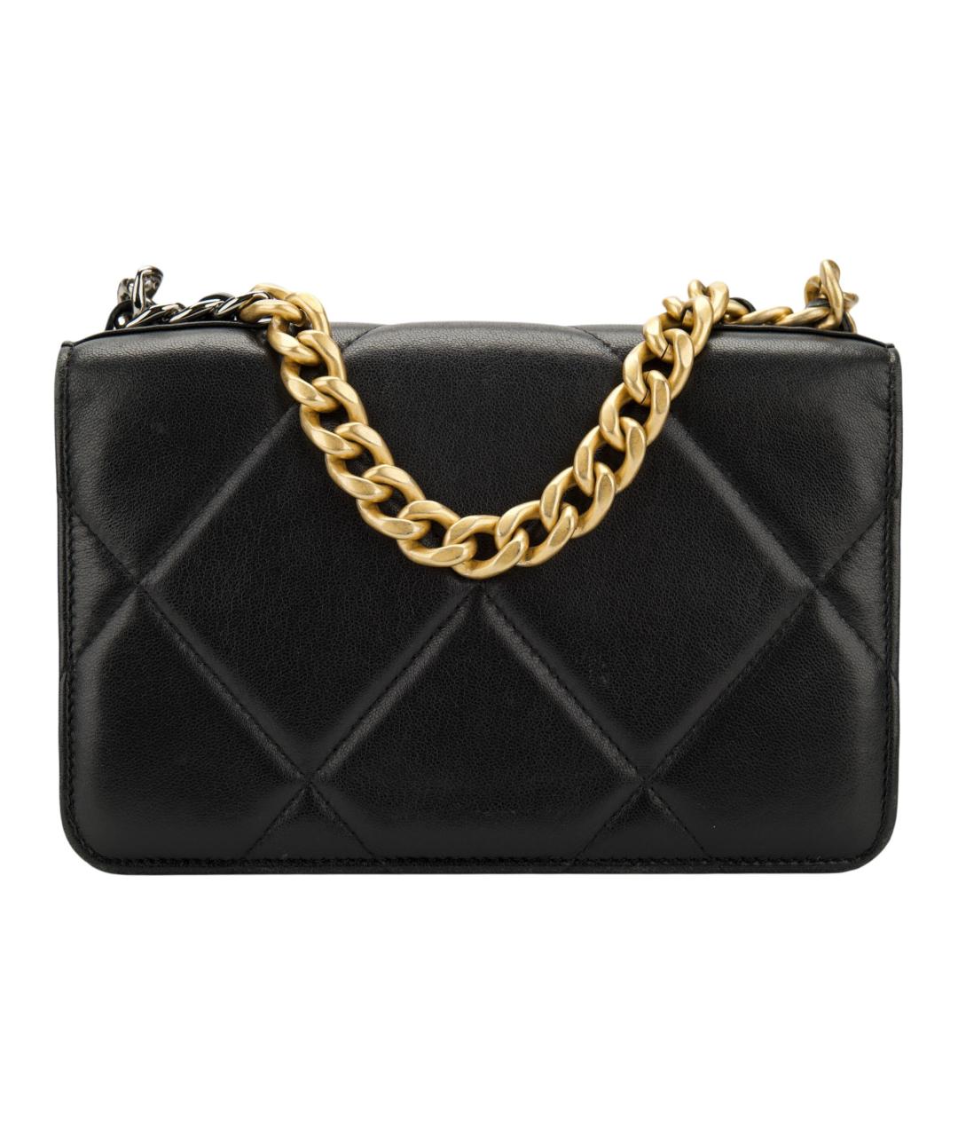 CHANEL Черная кожаная сумка через плечо, фото 3