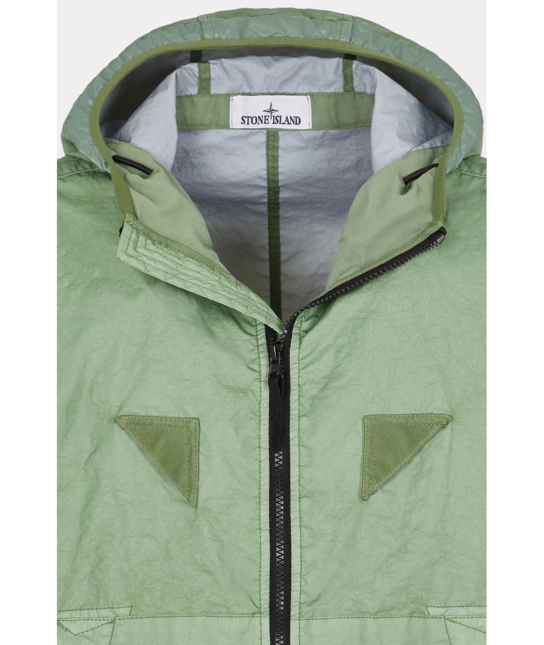 STONE ISLAND Зеленая полиамидовая куртка, фото 5