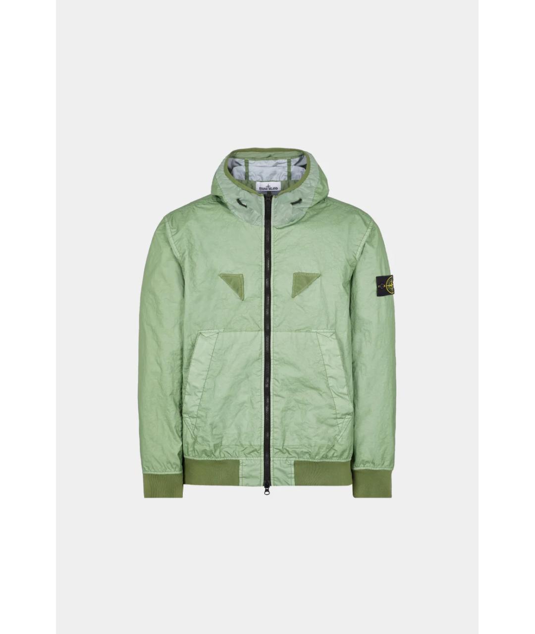 STONE ISLAND Зеленая полиамидовая куртка, фото 9