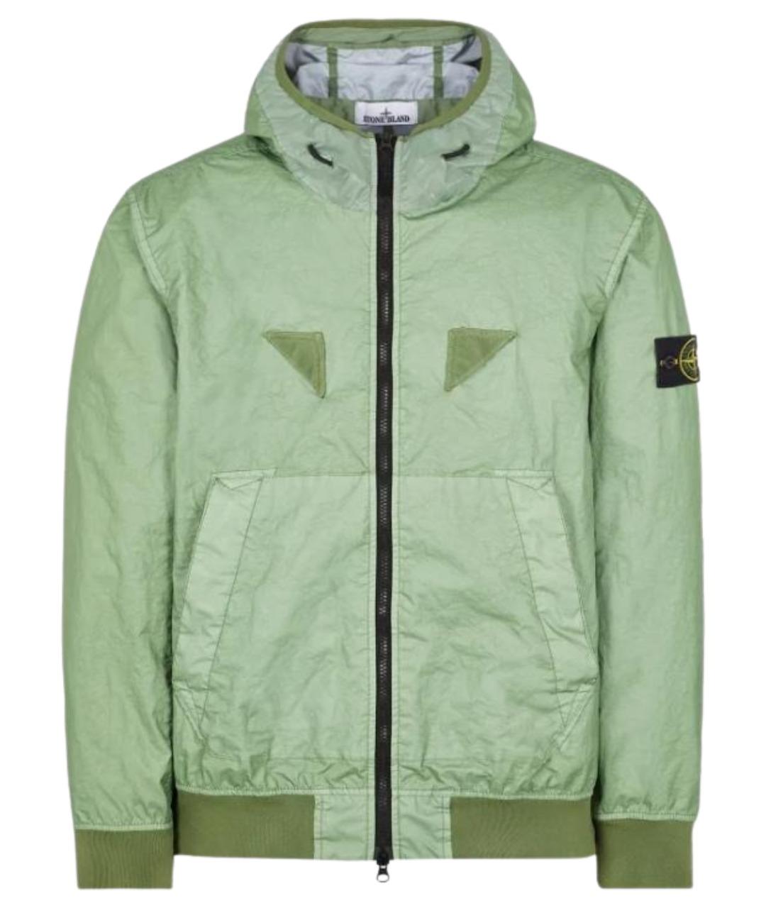 STONE ISLAND Зеленая полиамидовая куртка, фото 1
