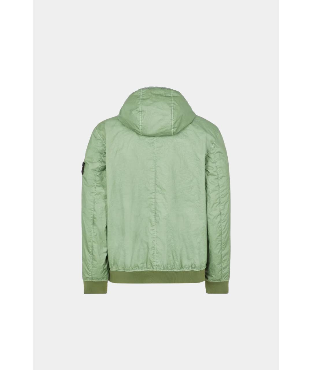 STONE ISLAND Зеленая полиамидовая куртка, фото 2