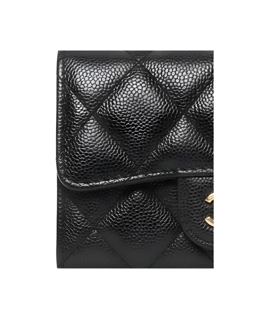 CHANEL Черный кожаный кардхолдер, фото 5