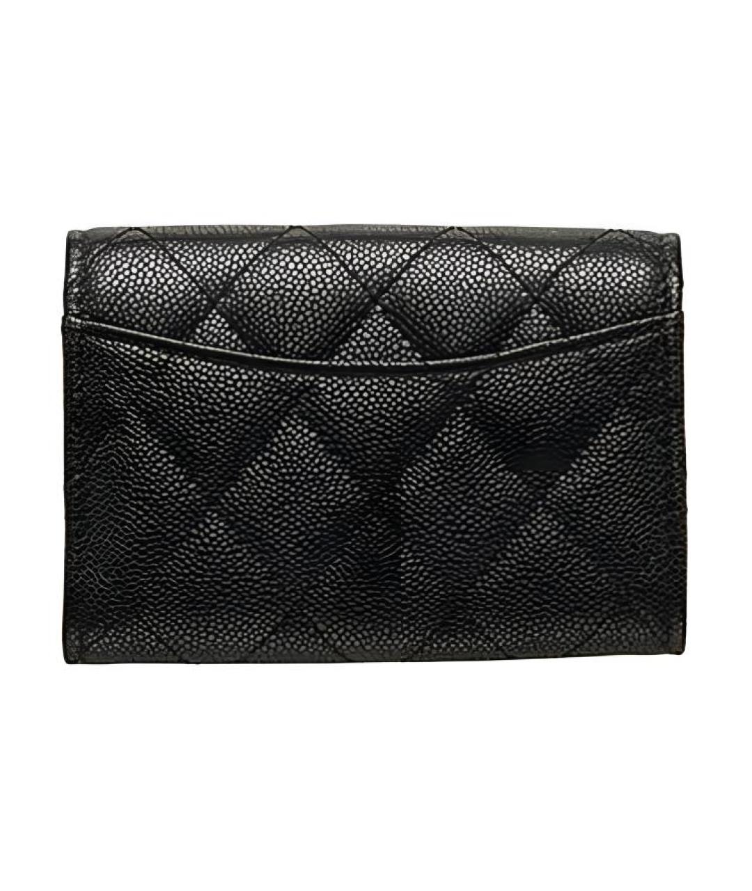 CHANEL Черный кожаный кардхолдер, фото 2