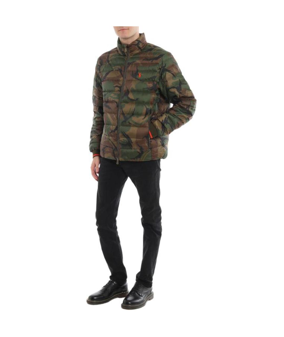 POLO RALPH LAUREN Зеленый пуховик, фото 4