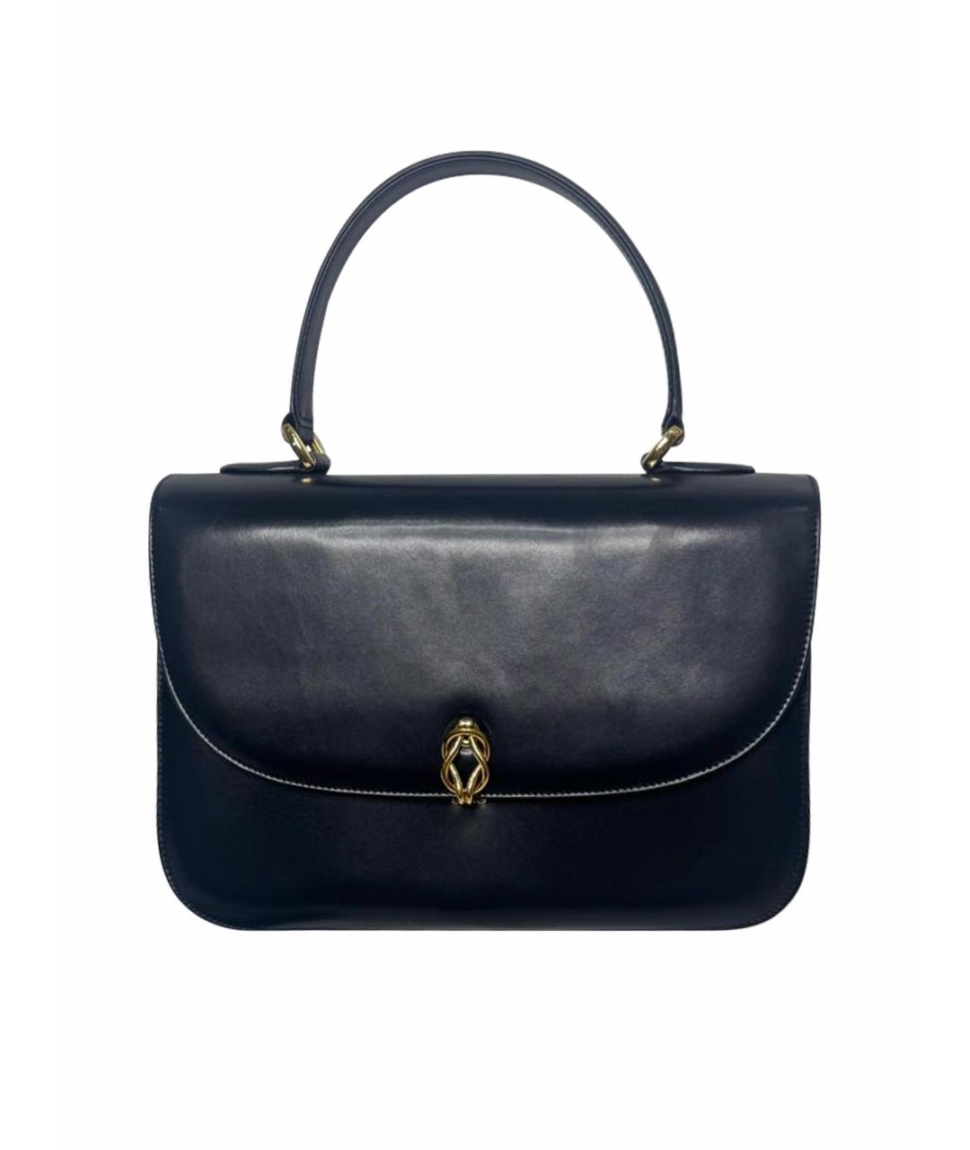 GUCCI Темно-синяя кожаная сумка через плечо, фото 1