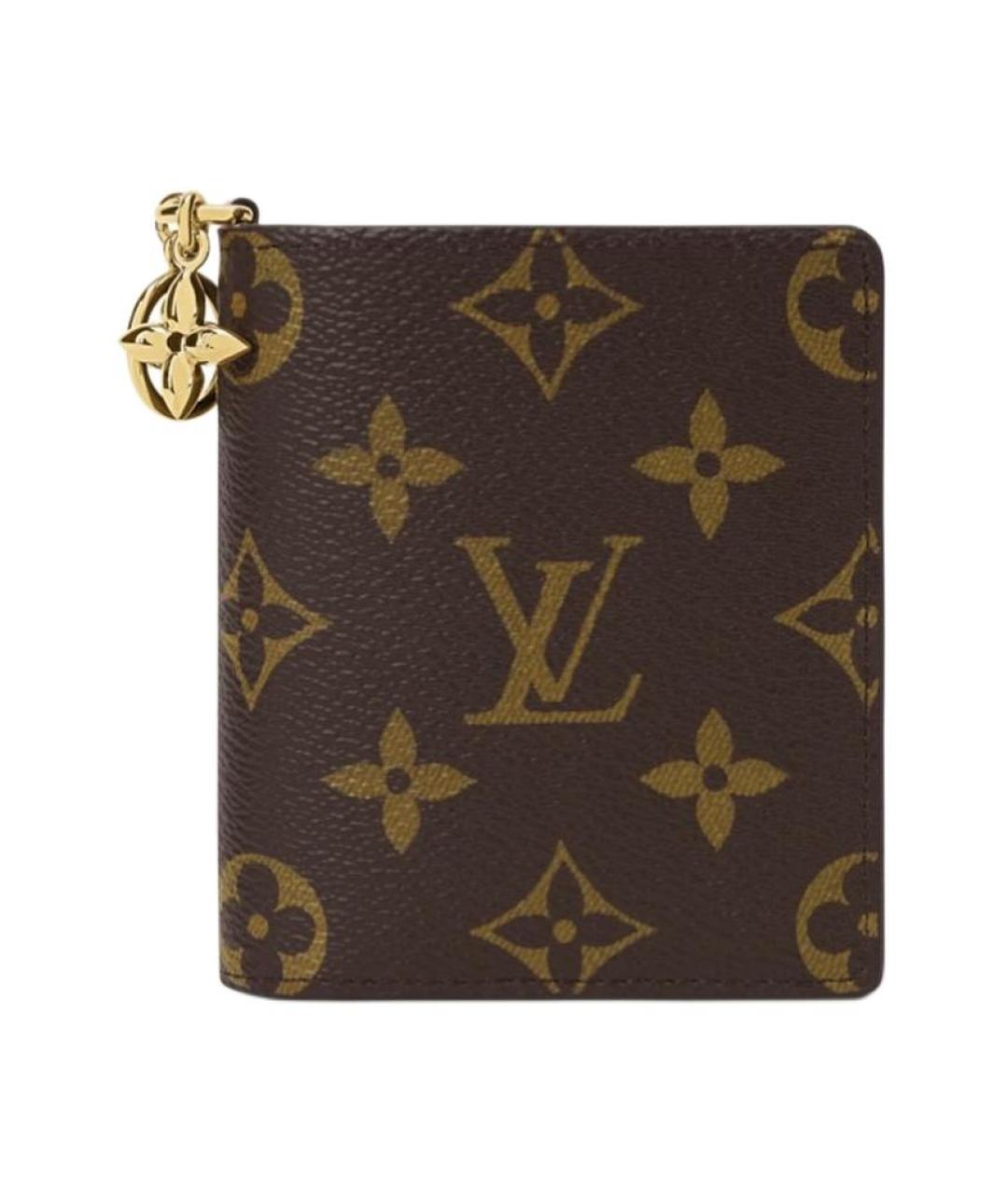 LOUIS VUITTON Коричневый кошелек, фото 1