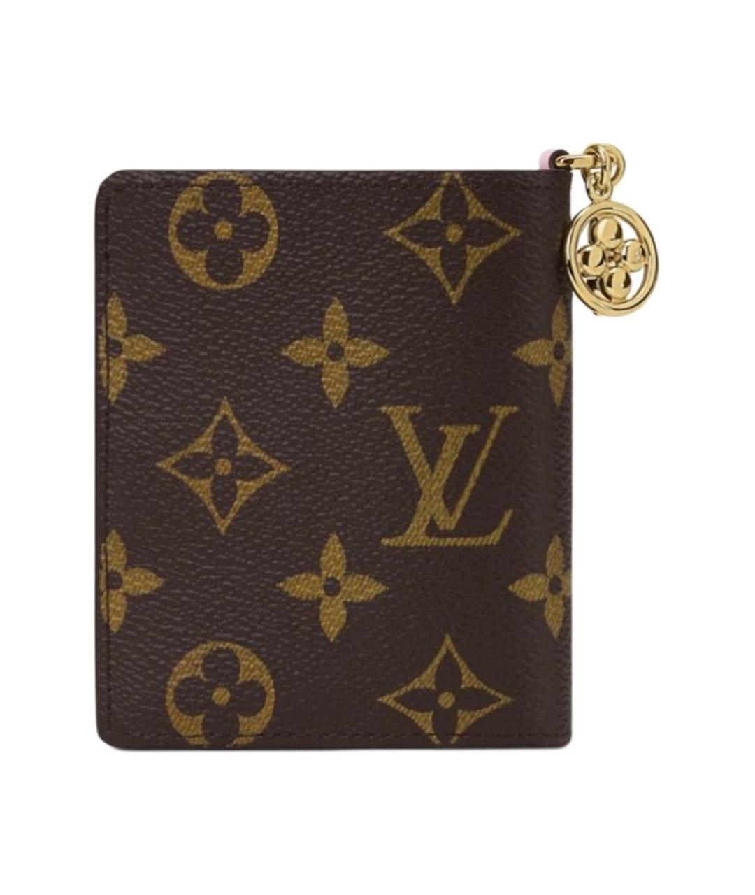 LOUIS VUITTON Коричневый кошелек, фото 3