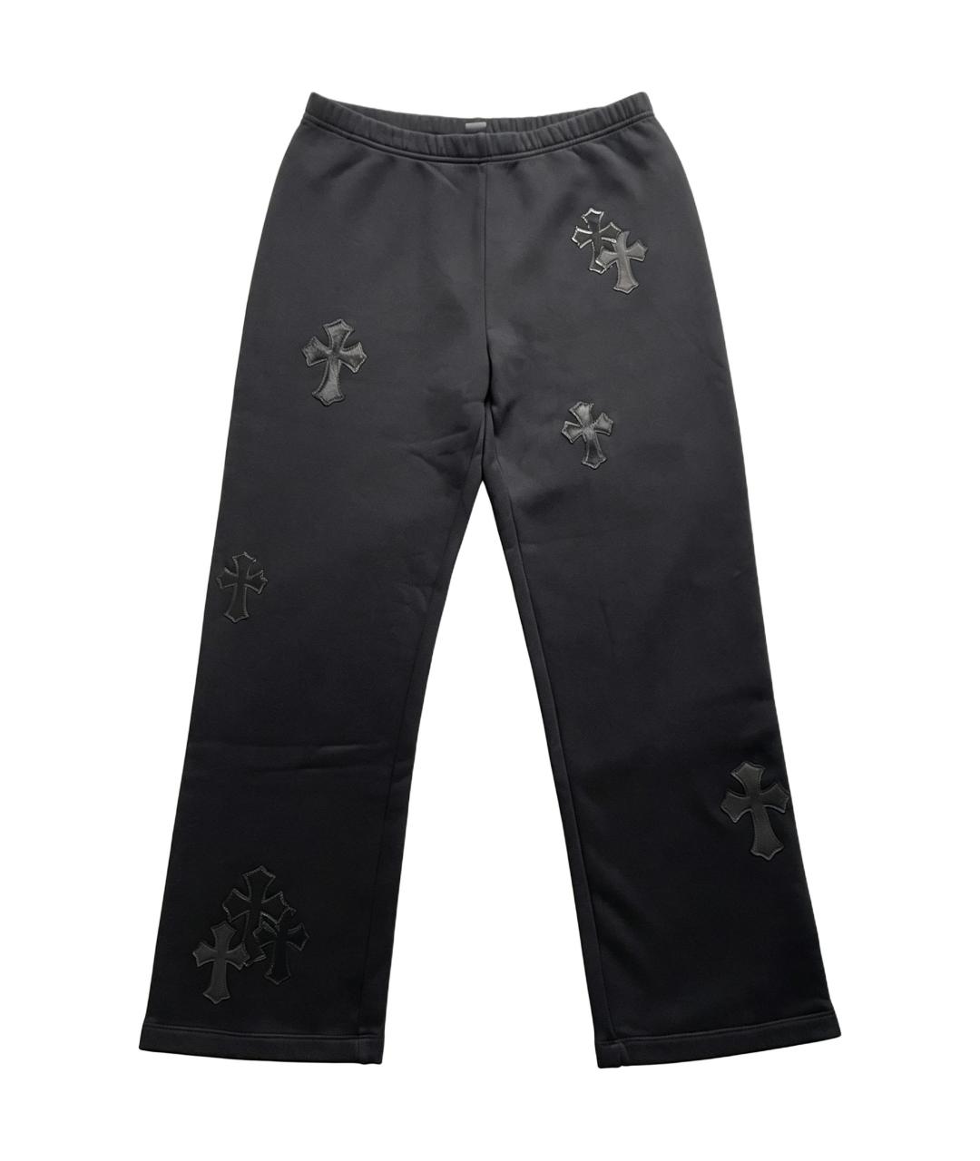 CHROME HEARTS Черные прямые брюки, фото 1