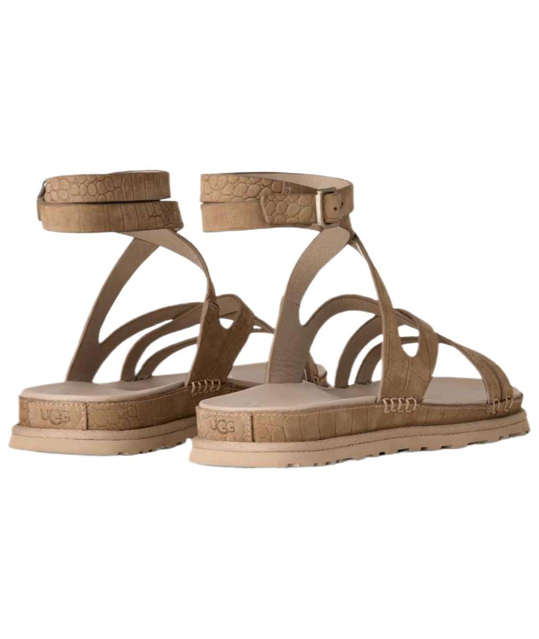 UGG AUSTRALIA Горчичные сандалии, фото 4