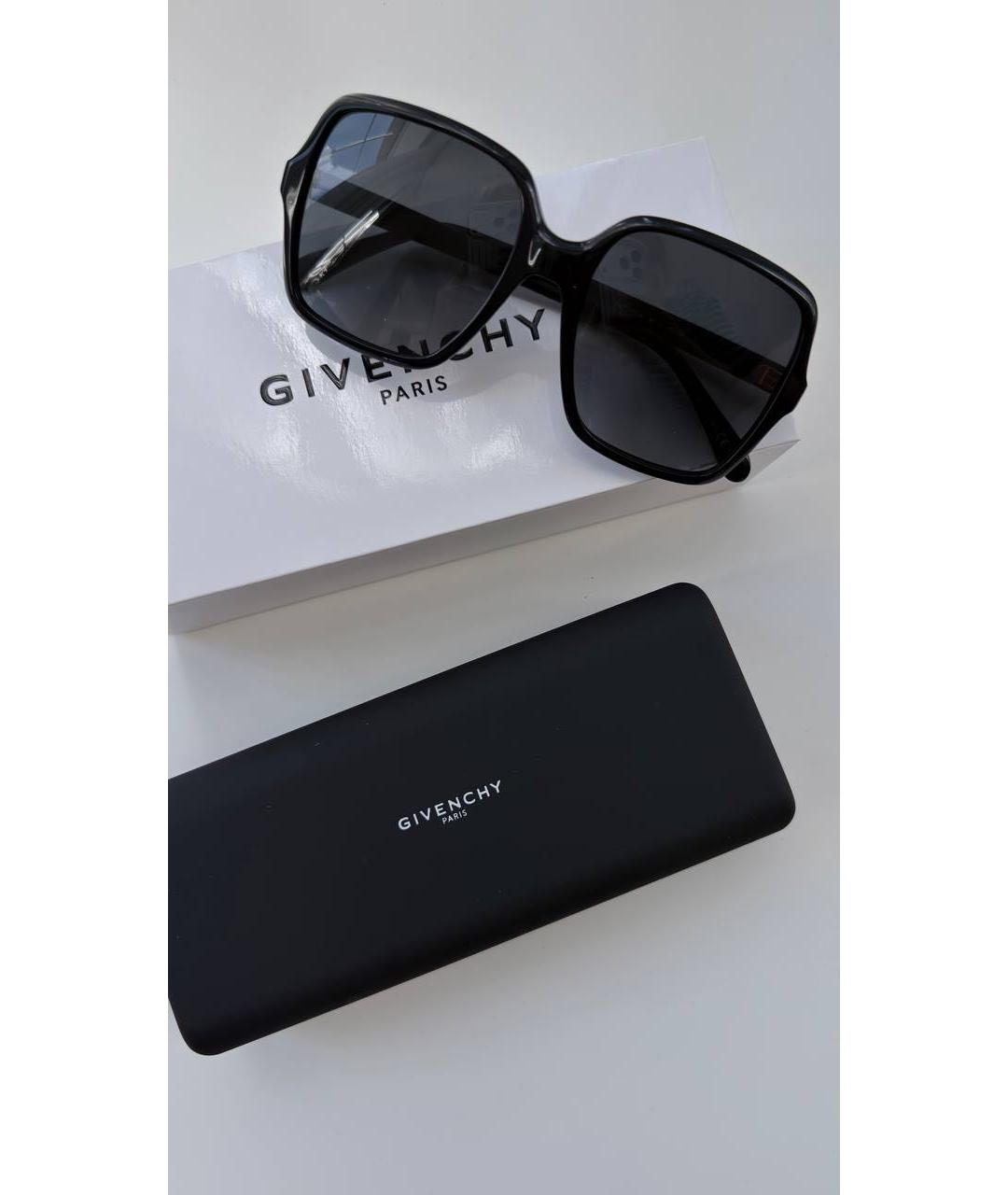 GIVENCHY Черные пластиковые солнцезащитные очки, фото 2
