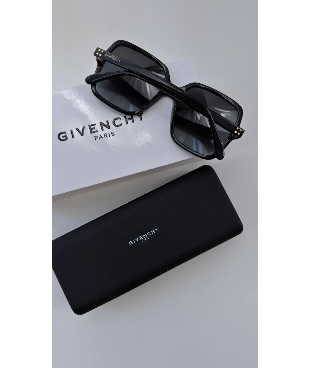 GIVENCHY Черные пластиковые солнцезащитные очки, фото 3
