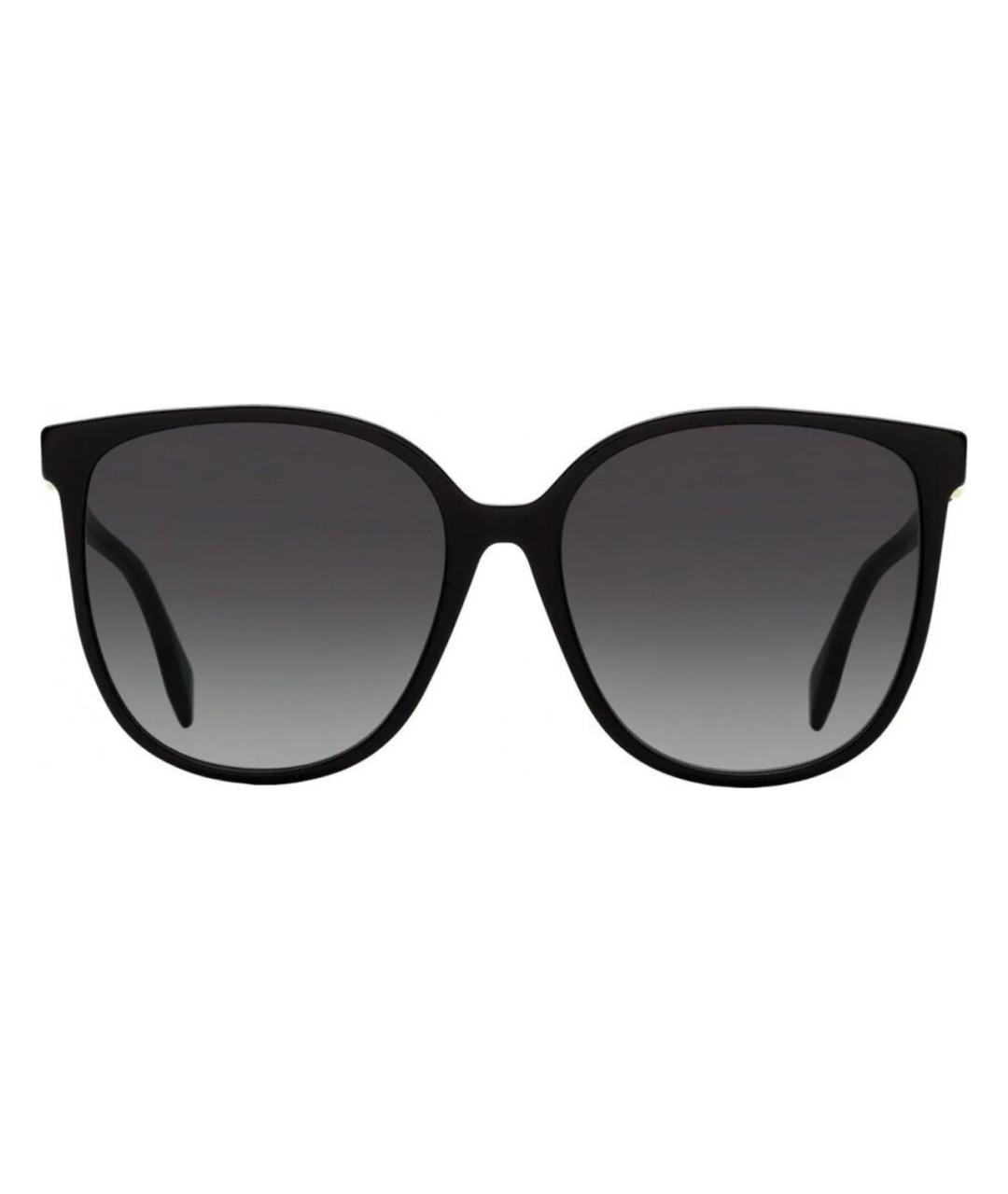 FENDI Черные пластиковые солнцезащитные очки, фото 1
