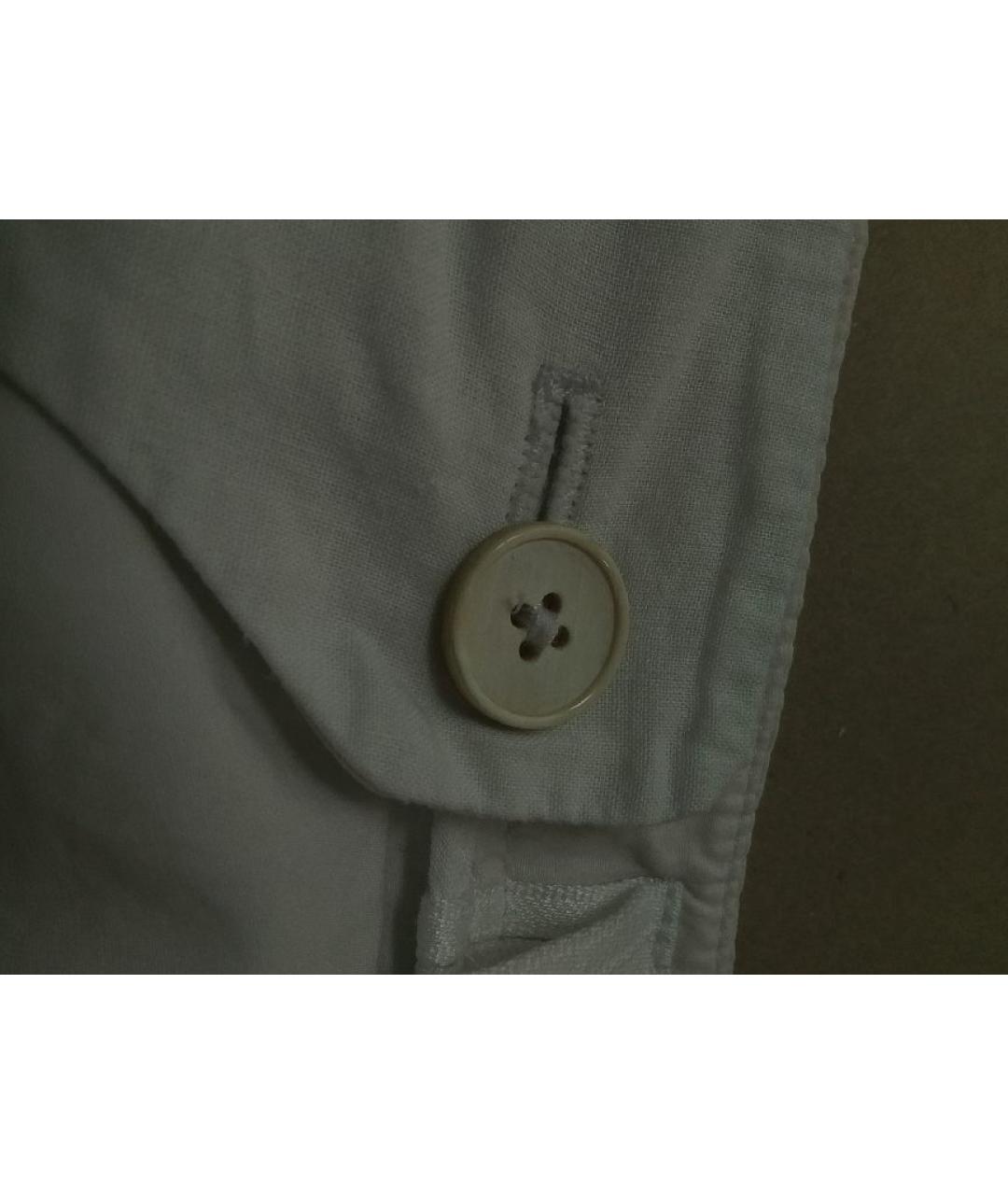 JIL SANDER Белые хлопковые шорты, фото 7