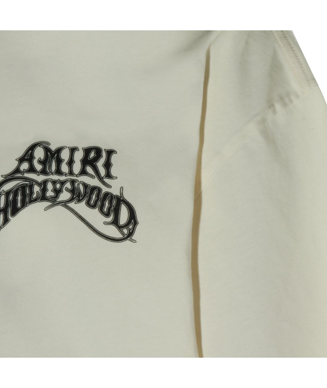 AMIRI Белая хлопковая футболка, фото 3