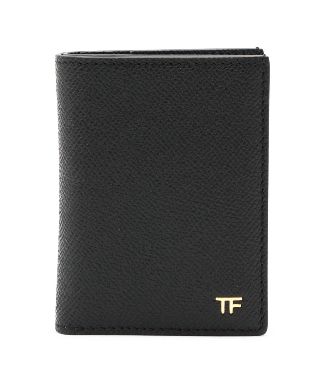 TOM FORD Черный кожаный кардхолдер, фото 1